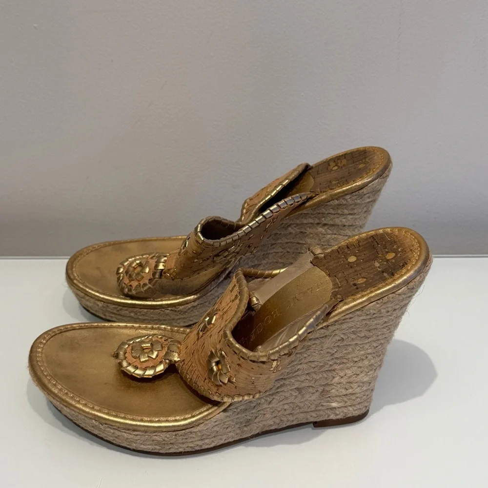 Jack Rogers Wedge Sandals Size 8